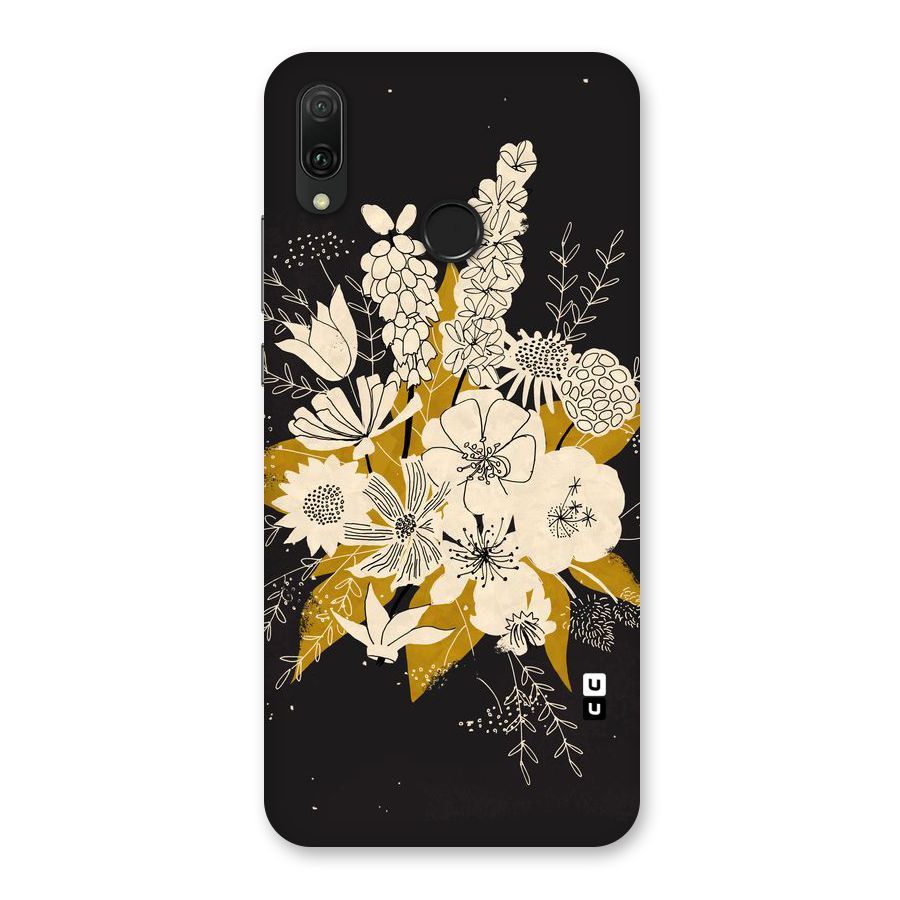 Flower Drawing Back Case for Huawei Y9 (2019)