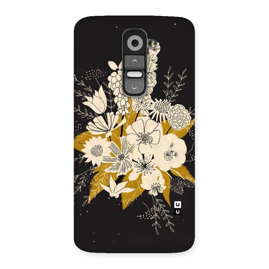Flower Drawing Back Case for LG G2