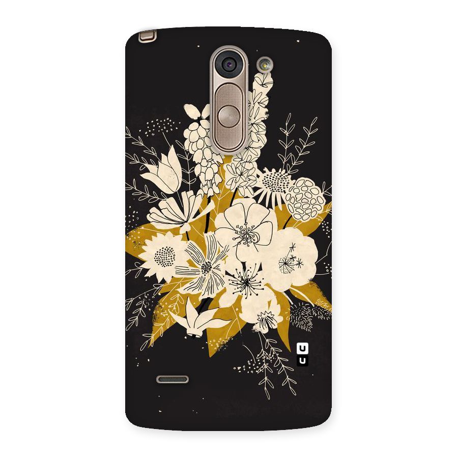 Flower Drawing Back Case for LG G3 Stylus