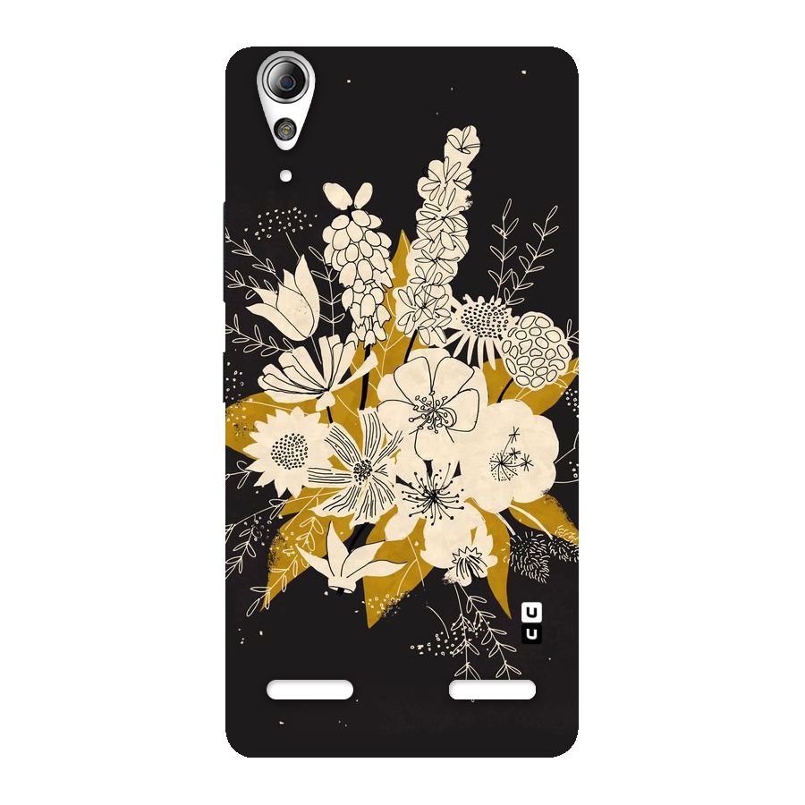Flower Drawing Back Case for Lenovo A6000 Plus