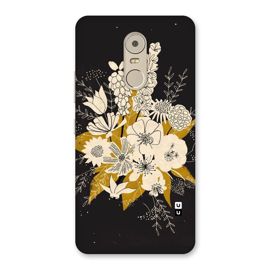 Flower Drawing Back Case for Lenovo K6 Note