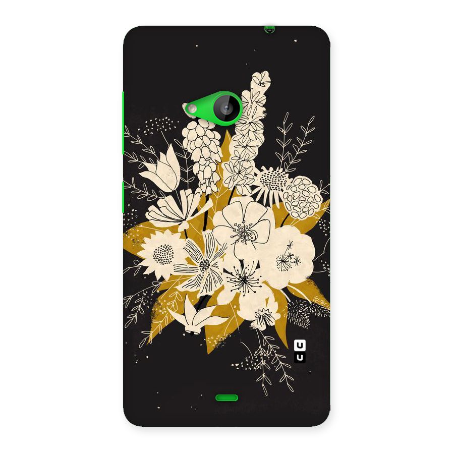 Flower Drawing Back Case for Lumia 535