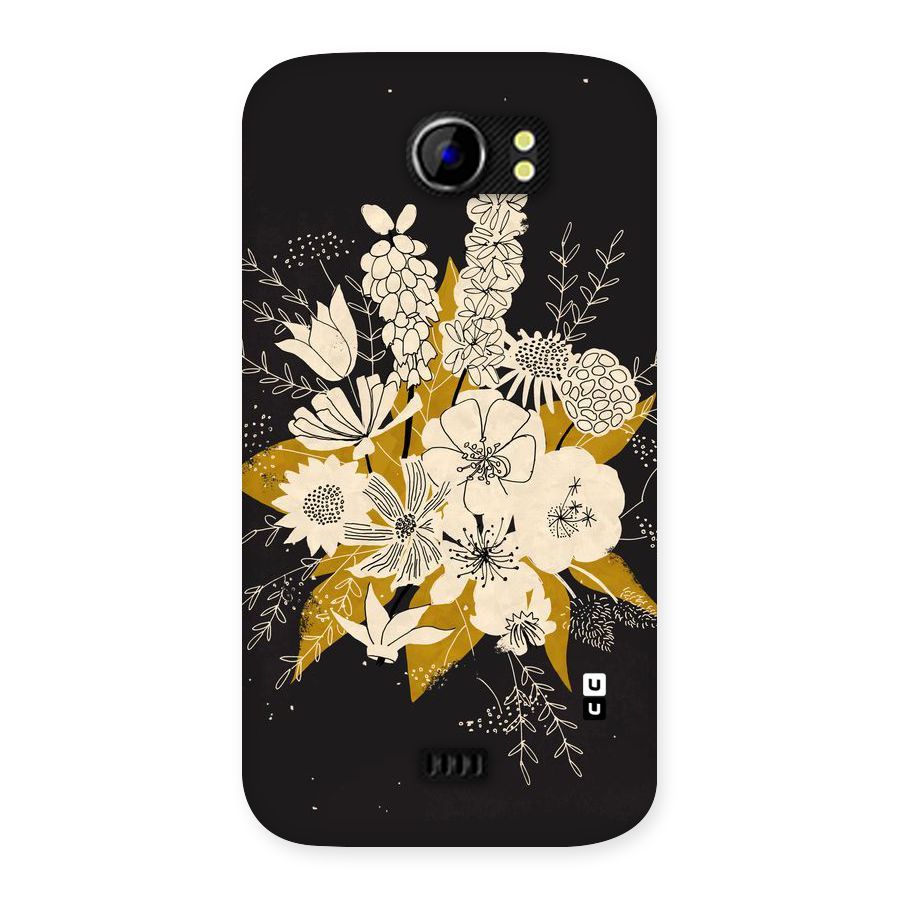 Flower Drawing Back Case for Micromax Canvas 2 A110