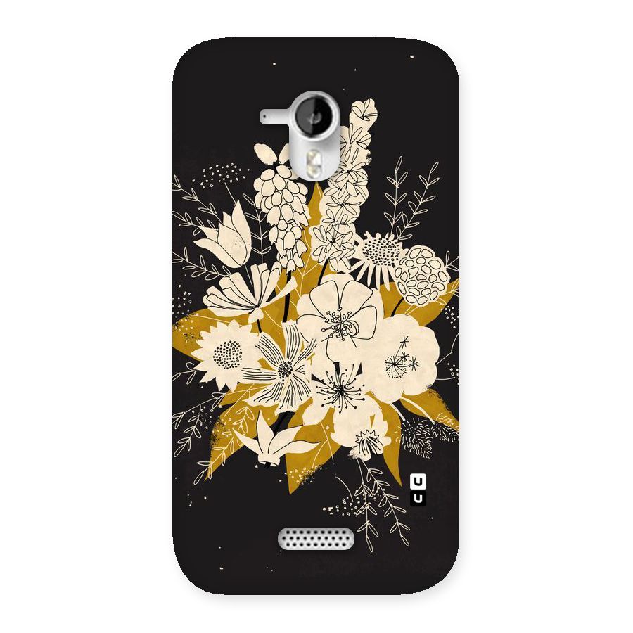 Flower Drawing Back Case for Micromax Canvas HD A116