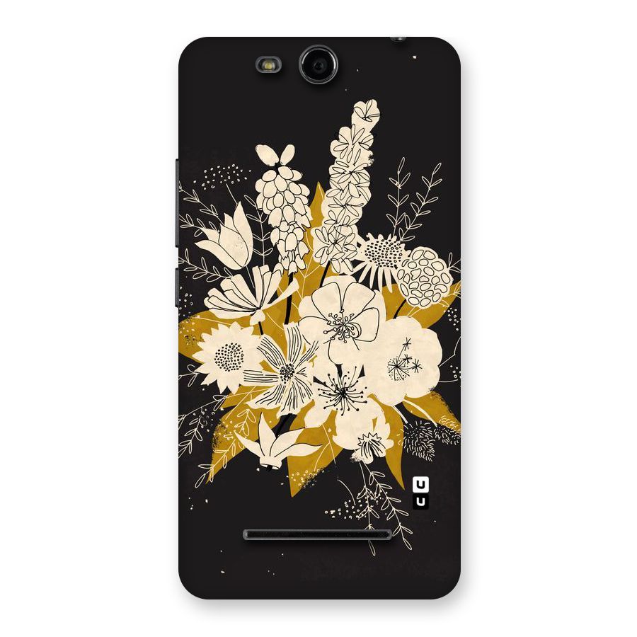 Flower Drawing Back Case for Micromax Canvas Juice 3 Q392