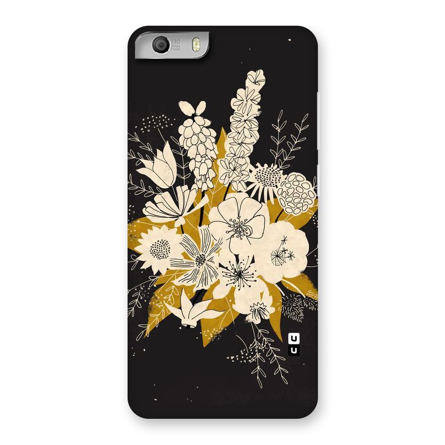 Flower Drawing Back Case for Micromax Canvas Knight 2