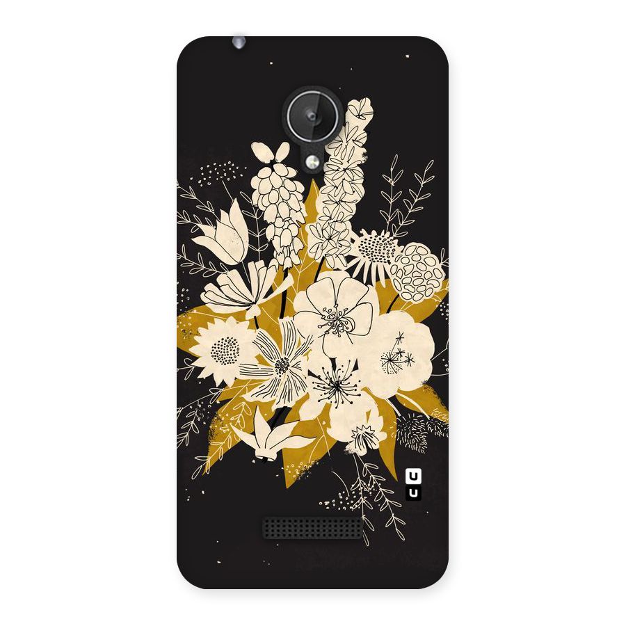 Flower Drawing Back Case for Micromax Canvas Spark Q380