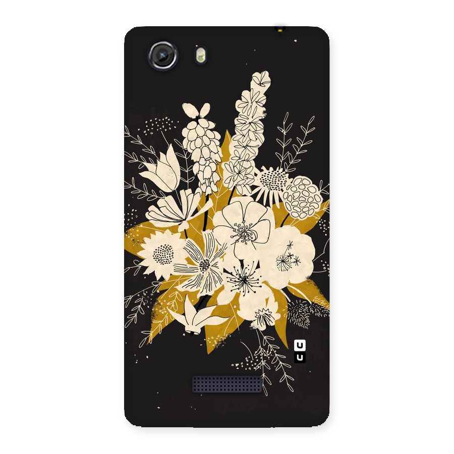 Flower Drawing Back Case for Micromax Unite 3