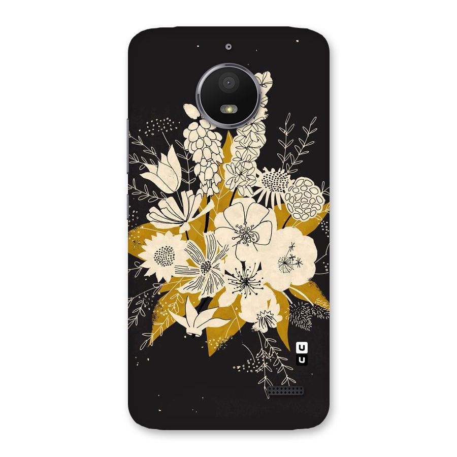 Flower Drawing Back Case for Moto E4