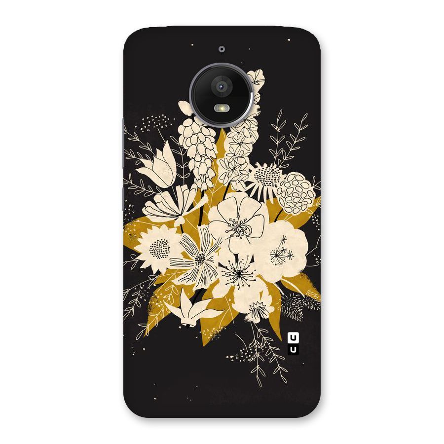 Flower Drawing Back Case for Moto E4 Plus