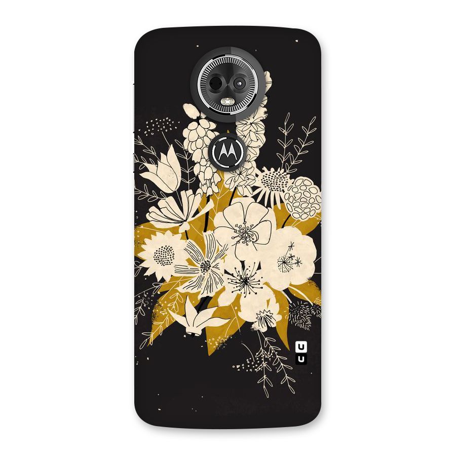 Flower Drawing Back Case for Moto E5 Plus