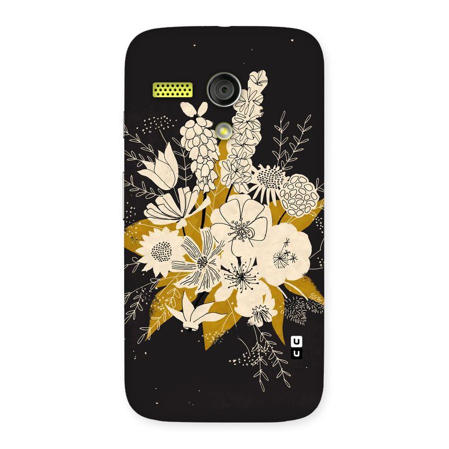 Flower Drawing Back Case for Moto G