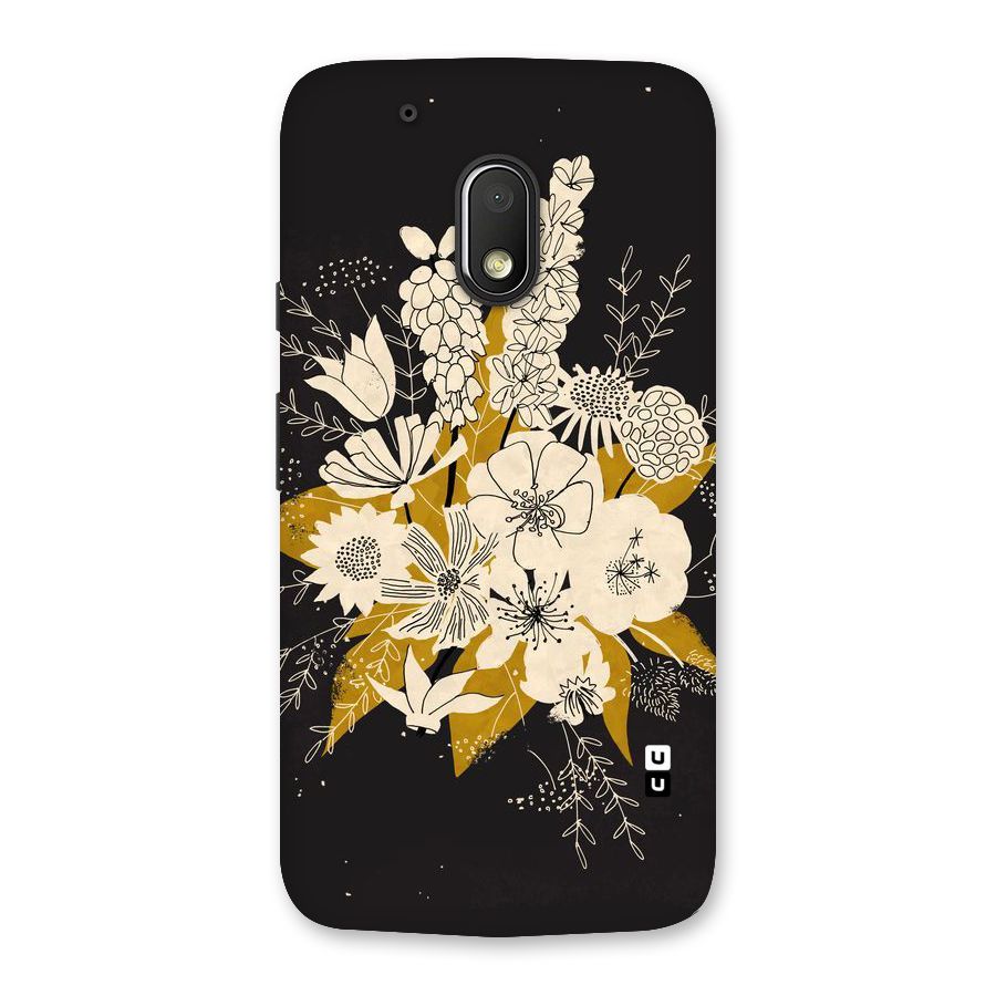 Flower Drawing Back Case for Moto G4 Play