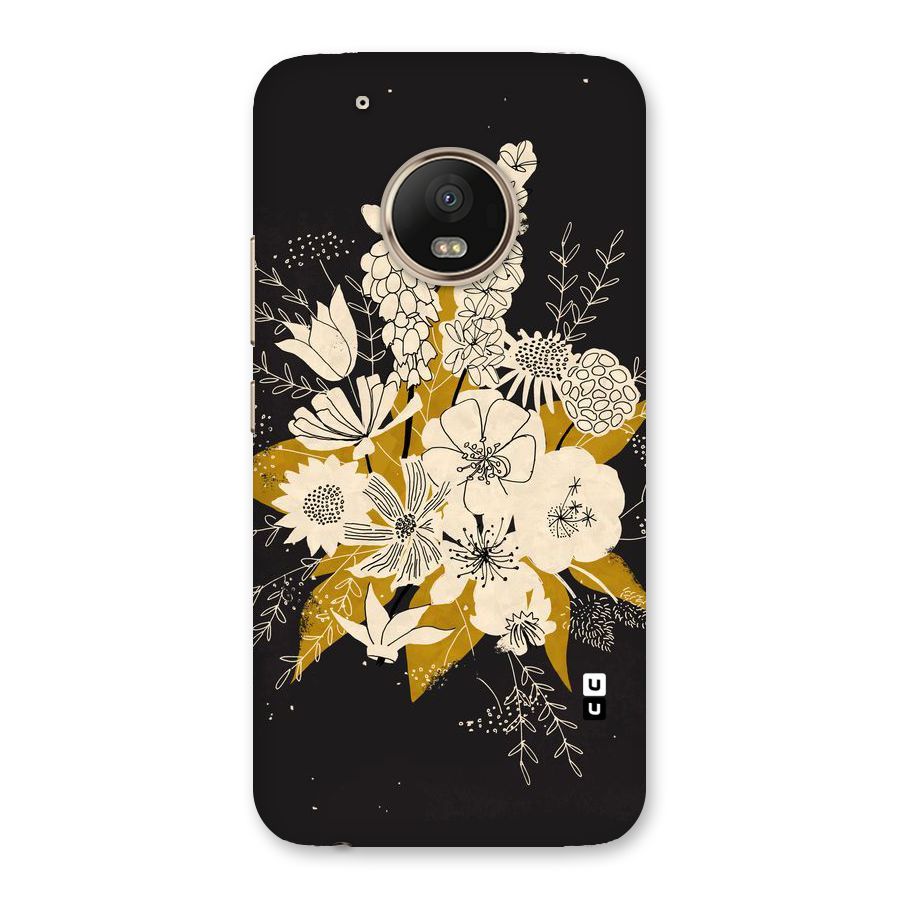 Flower Drawing Back Case for Moto G5 Plus