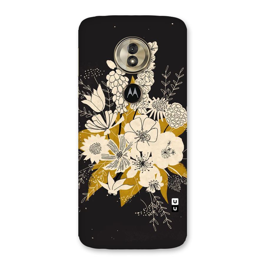 Flower Drawing Back Case for Moto G6 Play
