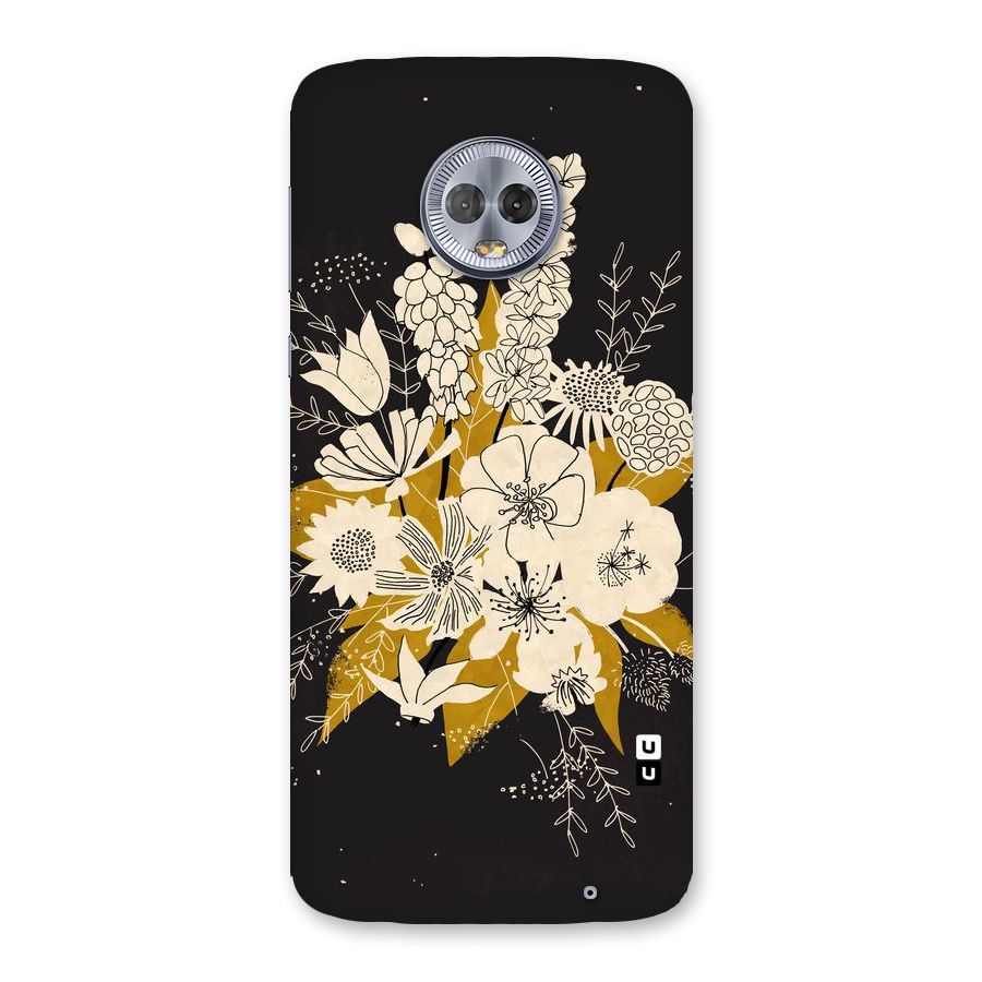 Flower Drawing Back Case for Moto G6 Plus