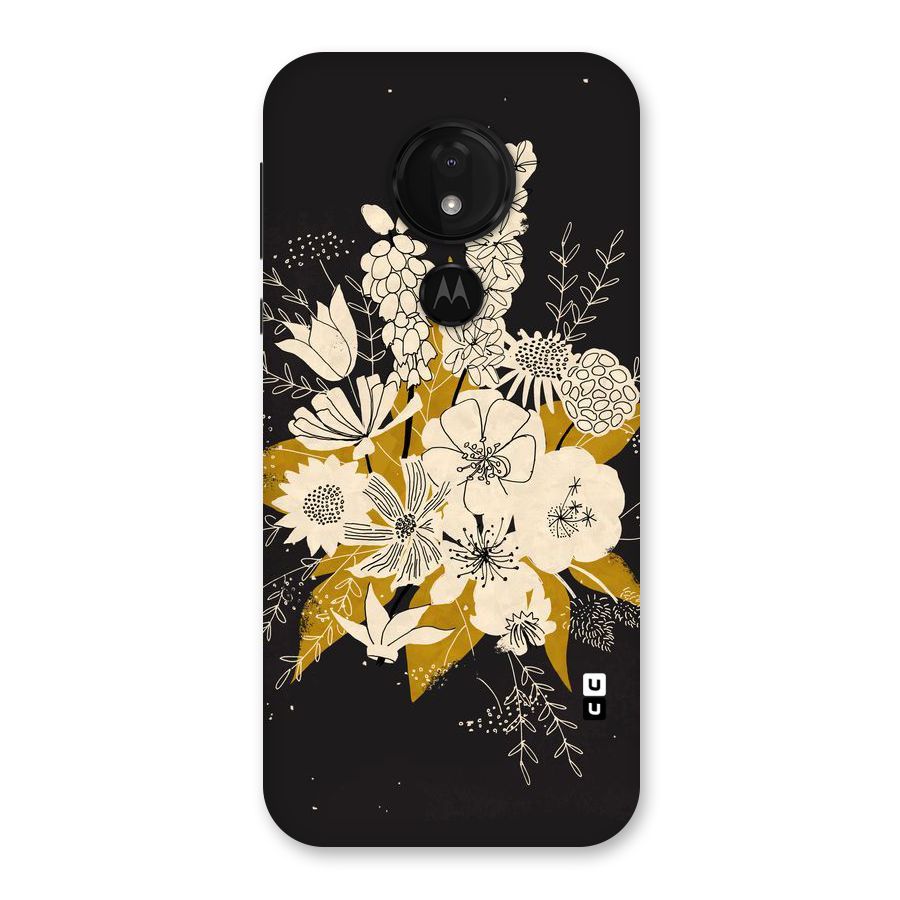 Flower Drawing Back Case for Moto G7 Power