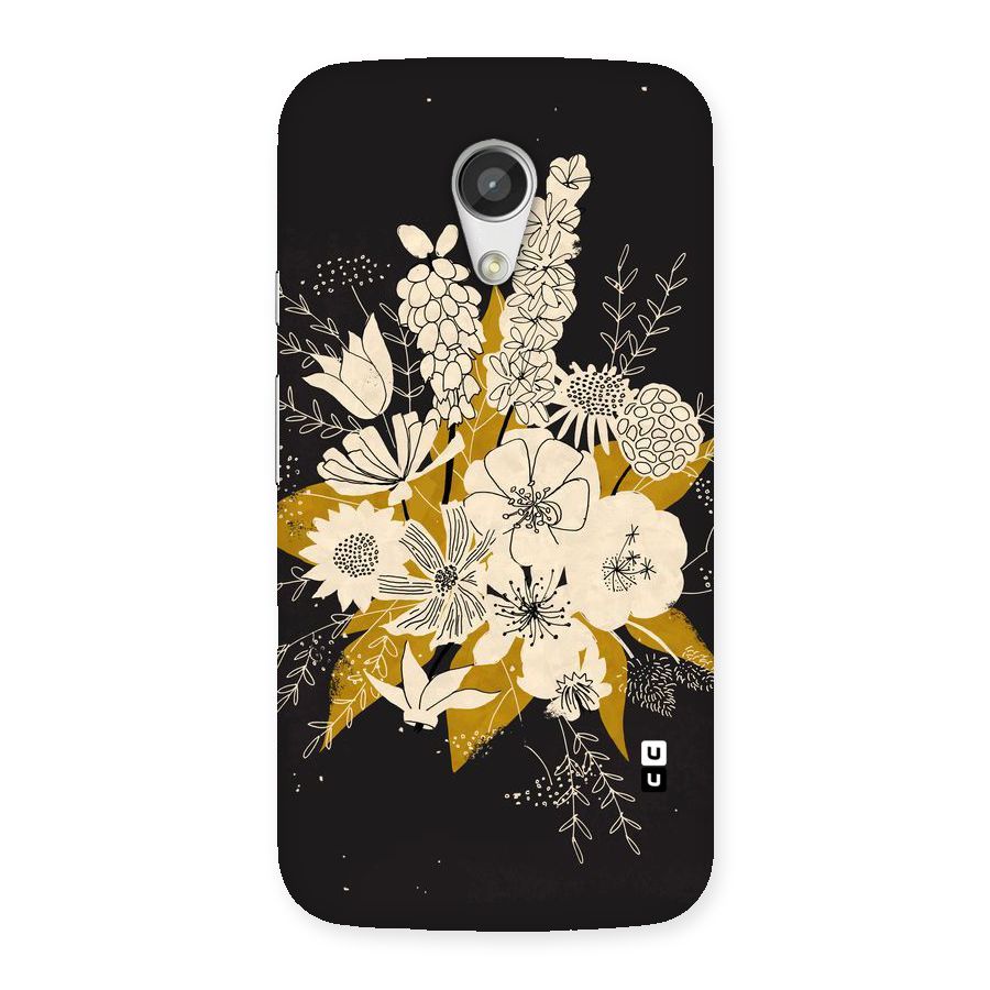 Flower Drawing Back Case for Moto G 2nd Gen