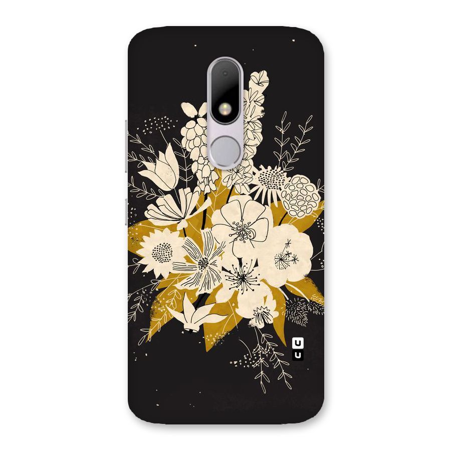 Flower Drawing Back Case for Moto M