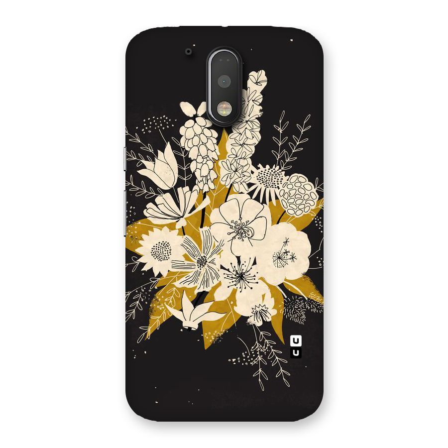 Flower Drawing Back Case for Motorola Moto G4
