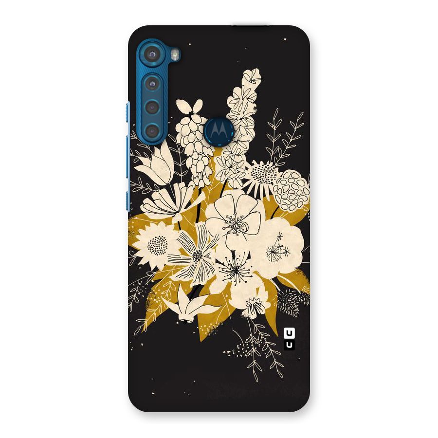 Flower Drawing Back Case for Motorola One Fusion Plus