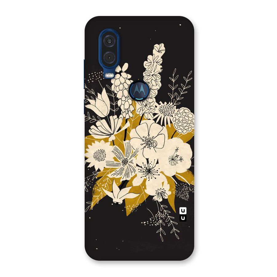 Flower Drawing Back Case for Motorola One Vision