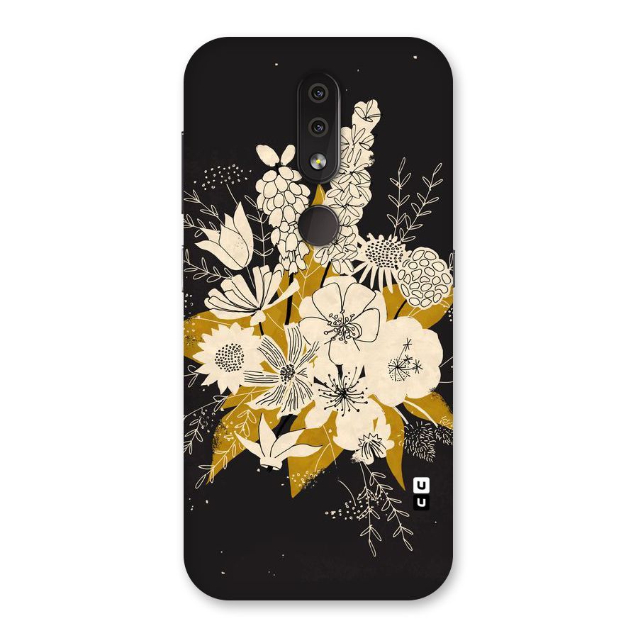Flower Drawing Back Case for Nokia 4.2