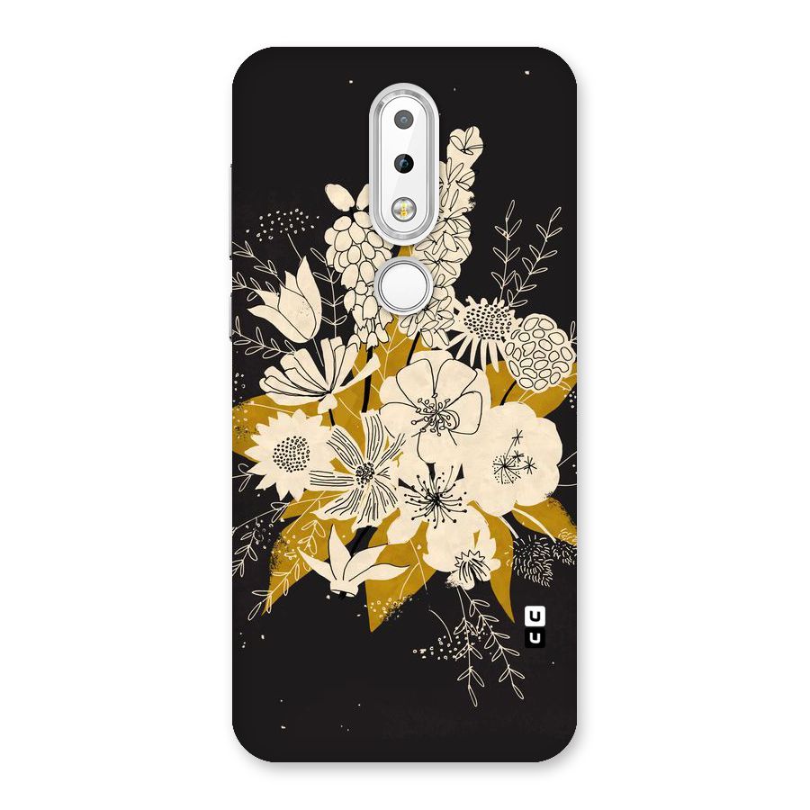 Flower Drawing Back Case for Nokia 6.1 Plus