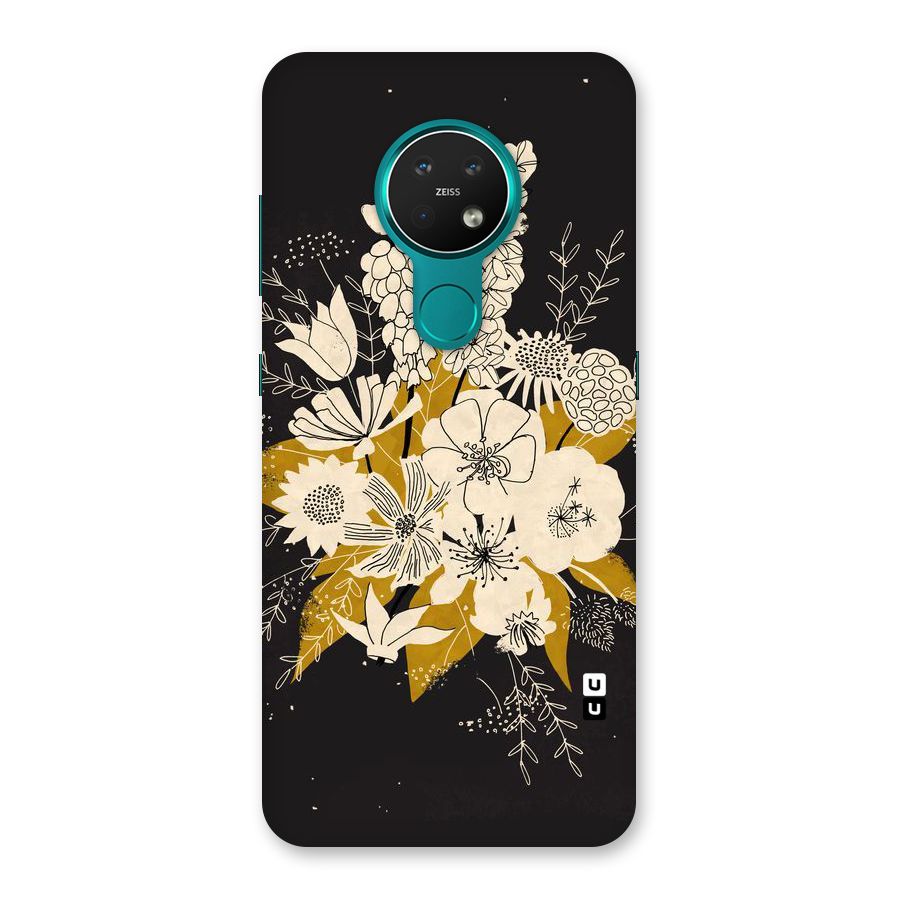 Flower Drawing Back Case for Nokia 7.2