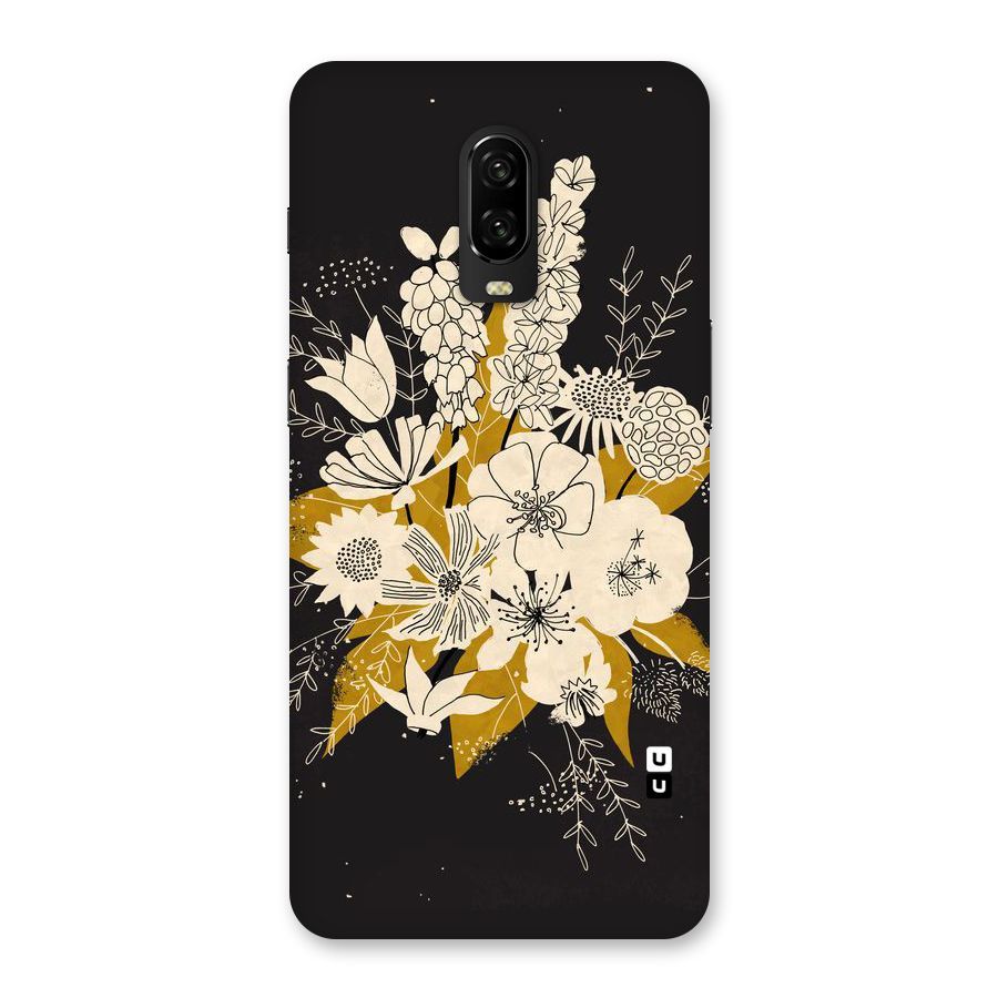 Flower Drawing Back Case for OnePlus 6T