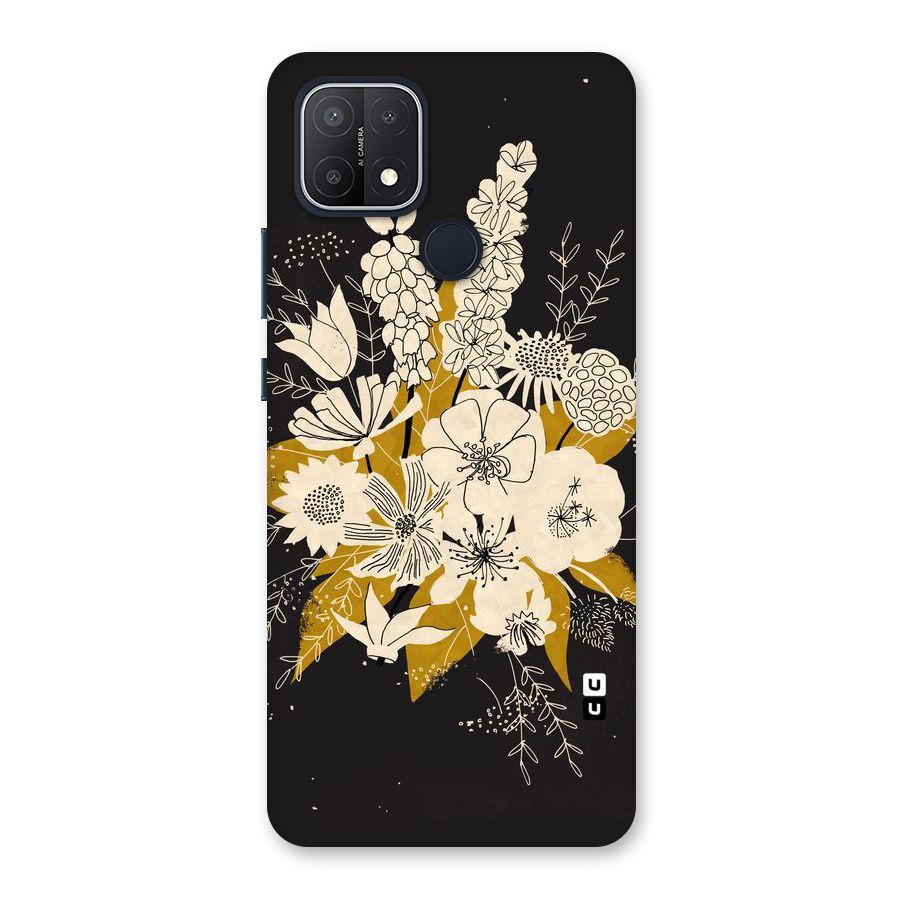 Flower Drawing Back Case for Oppo A15