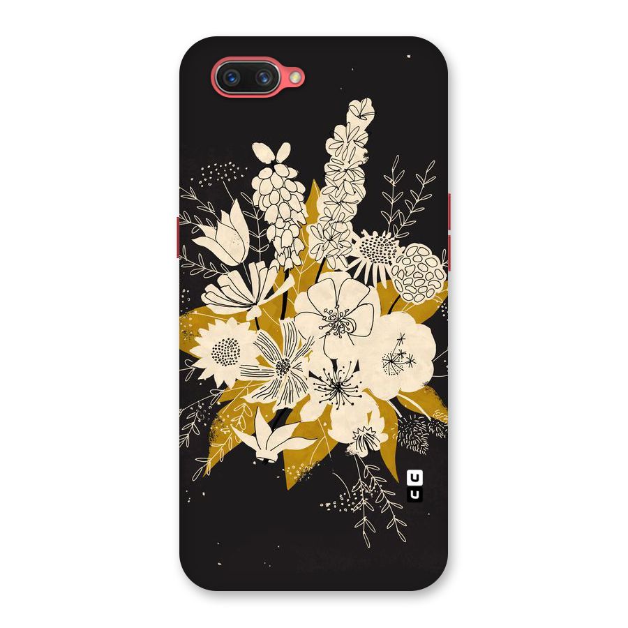 Flower Drawing Back Case for Oppo A3s