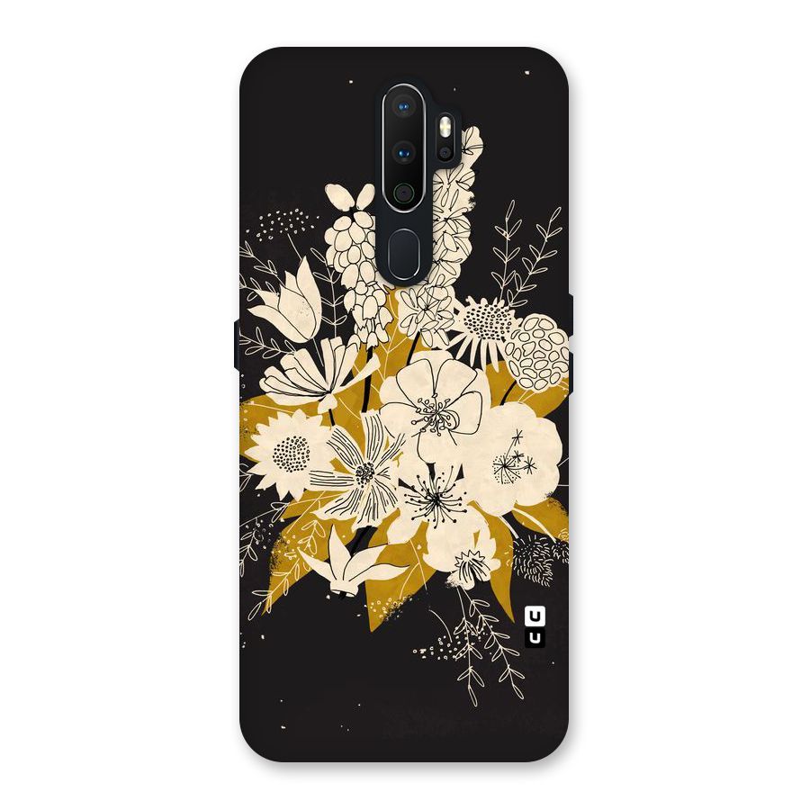 Flower Drawing Back Case for Oppo A5 (2020)