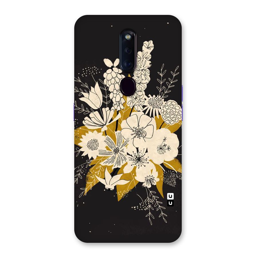 Flower Drawing Back Case for Oppo F11 Pro