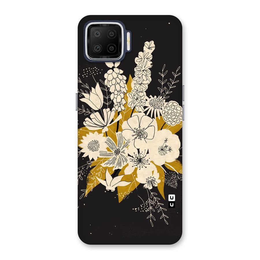 Flower Drawing Back Case for Oppo F17