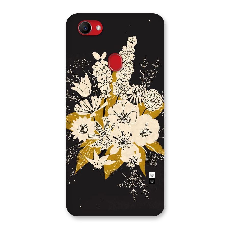 Flower Drawing Back Case for Oppo F7