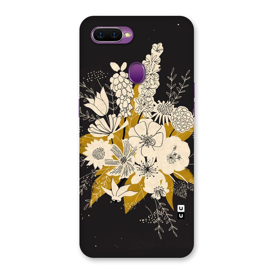 Flower Drawing Back Case for Oppo F9
