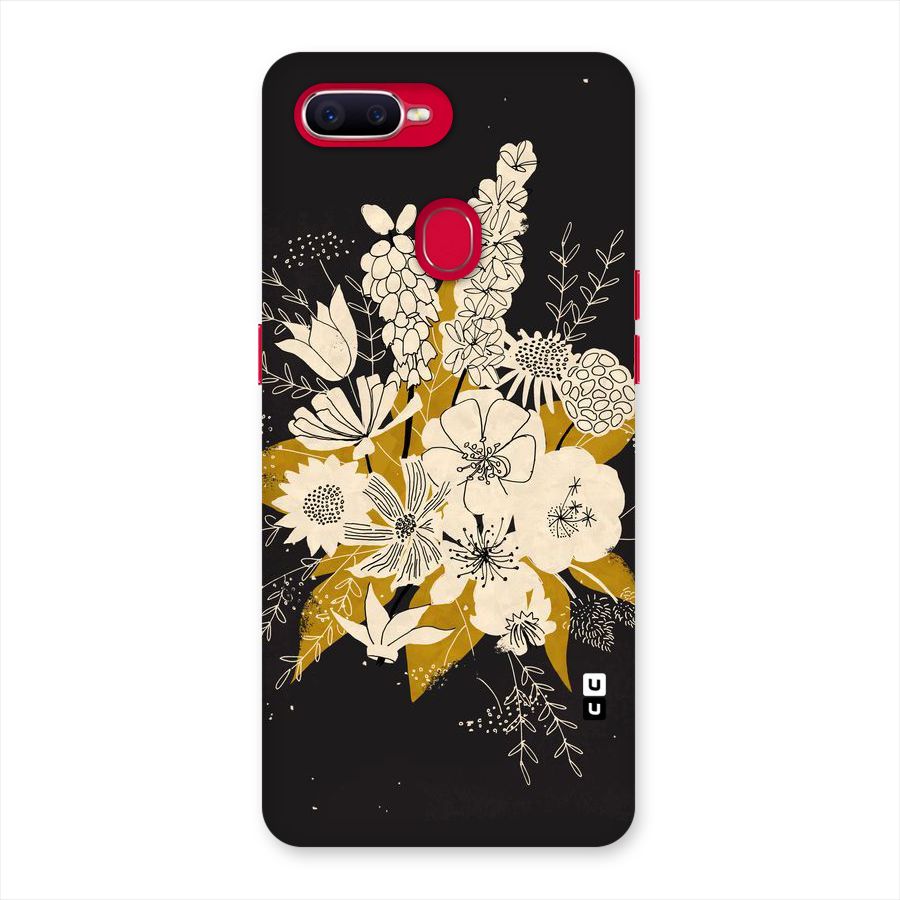 Flower Drawing Back Case for Oppo F9 Pro