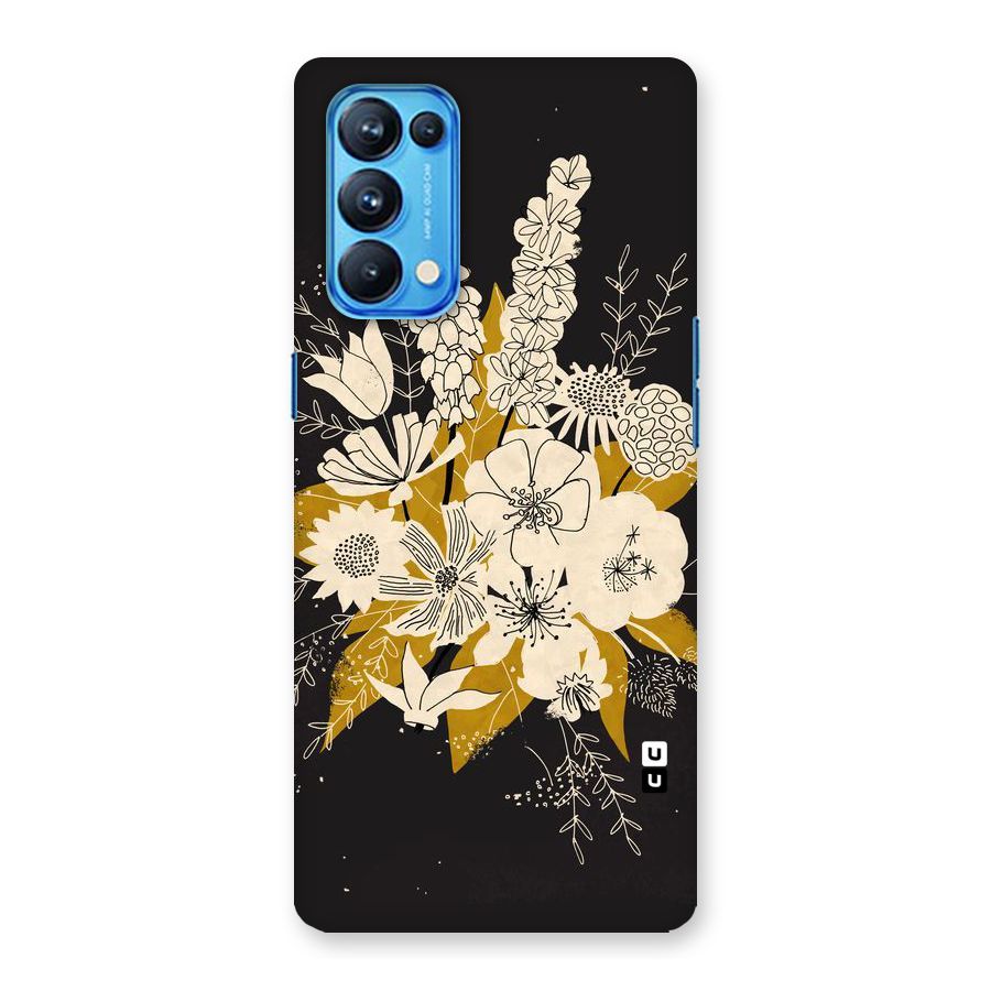 Flower Drawing Back Case for Oppo Reno5 Pro 5G