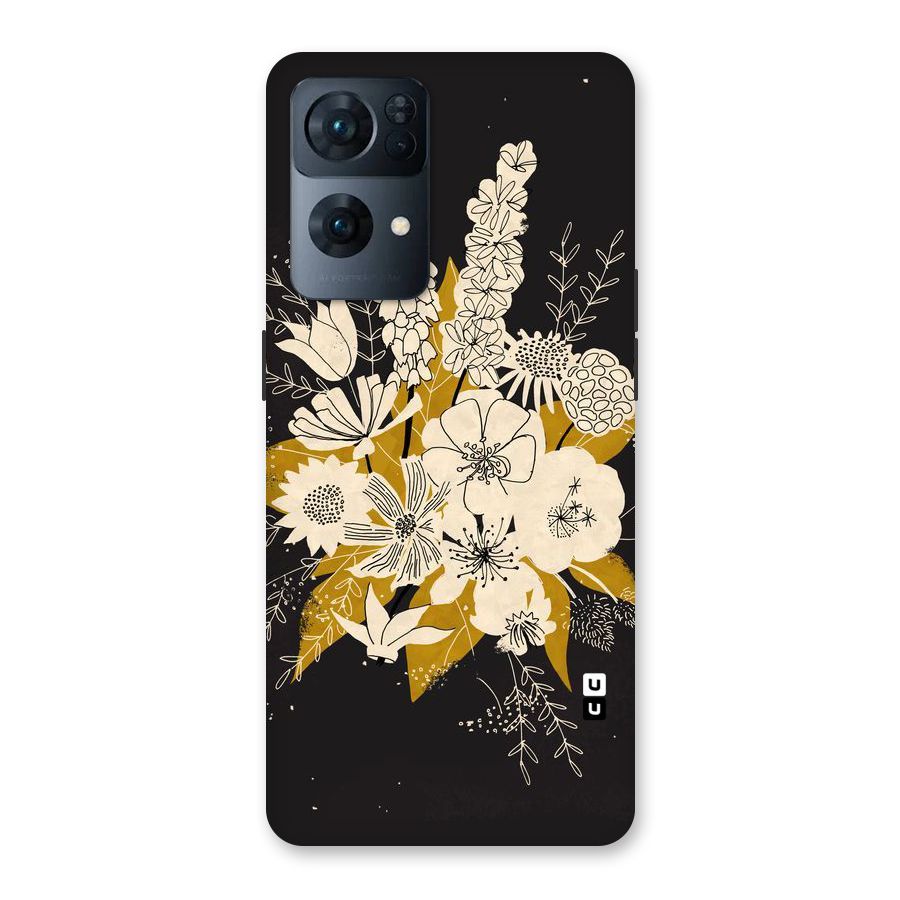 Flower Drawing Back Case for Oppo Reno7 Pro 5G