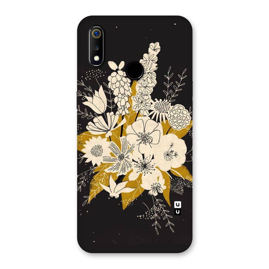 Flower Drawing Back Case for Realme 3