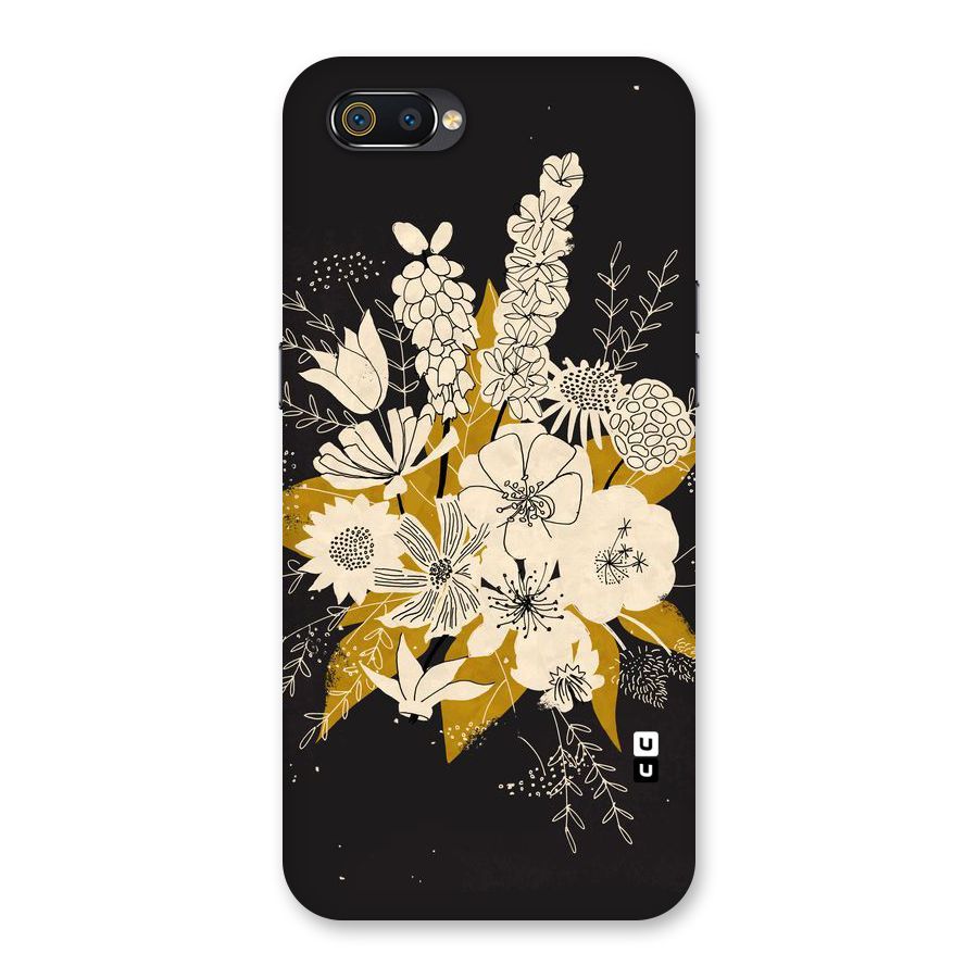 Flower Drawing Back Case for Realme C2