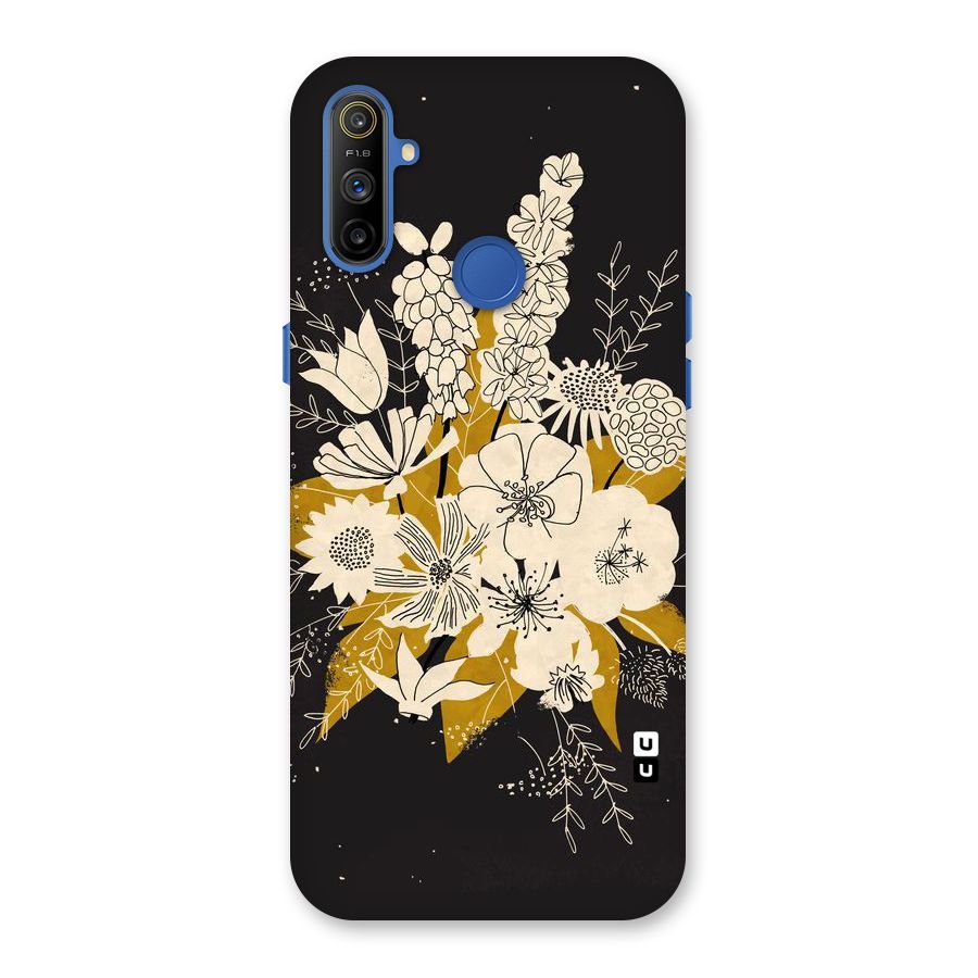 Flower Drawing Back Case for Realme Narzo 10A