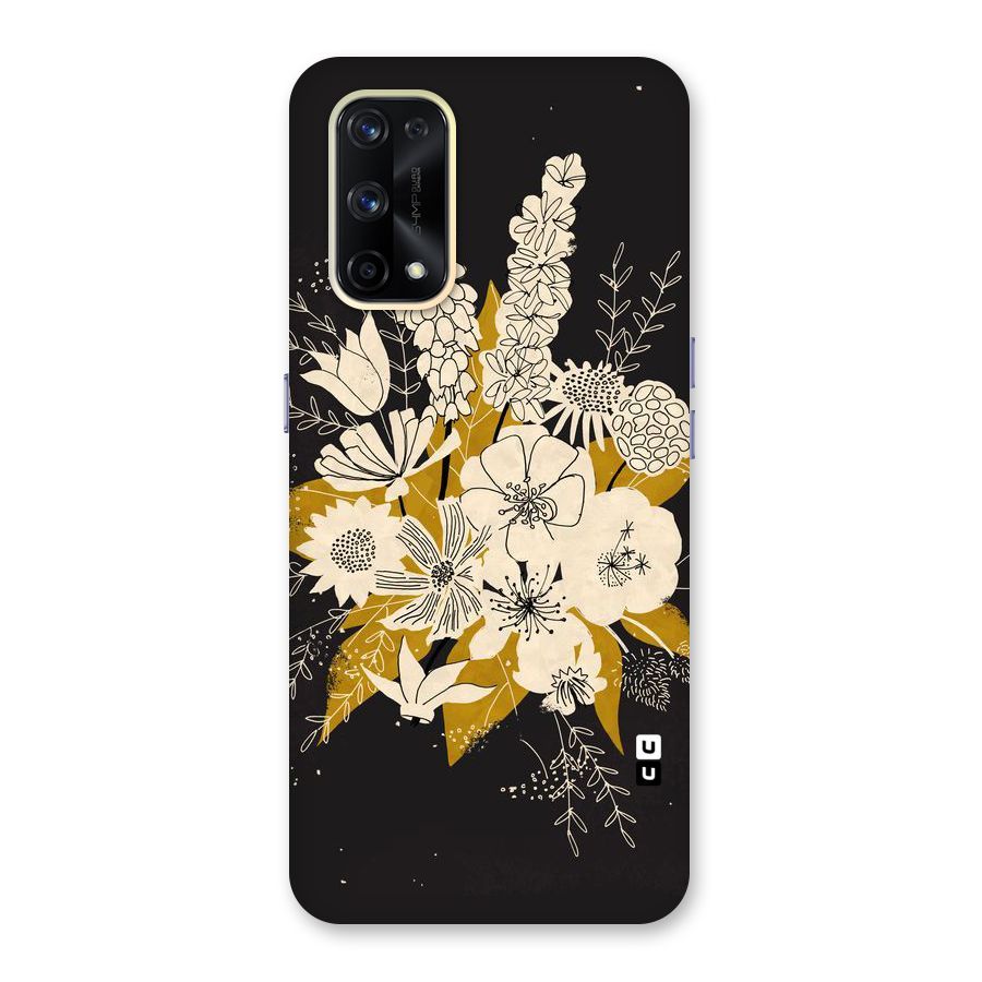 Flower Drawing Glass Back Case for Realme X7 Pro