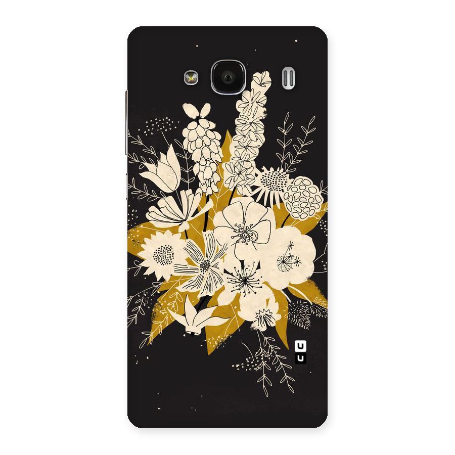 Flower Drawing Back Case for Redmi 2 Prime