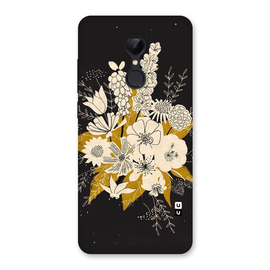 Flower Drawing Back Case for Redmi 5