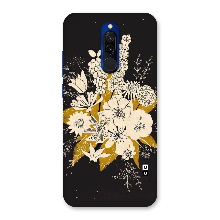 Flower Drawing Back Case for Redmi 8