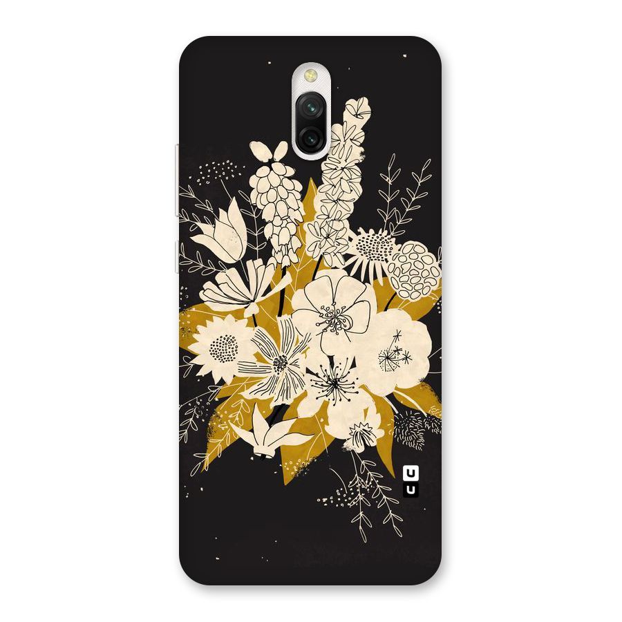 Flower Drawing Back Case for Redmi 8A Dual