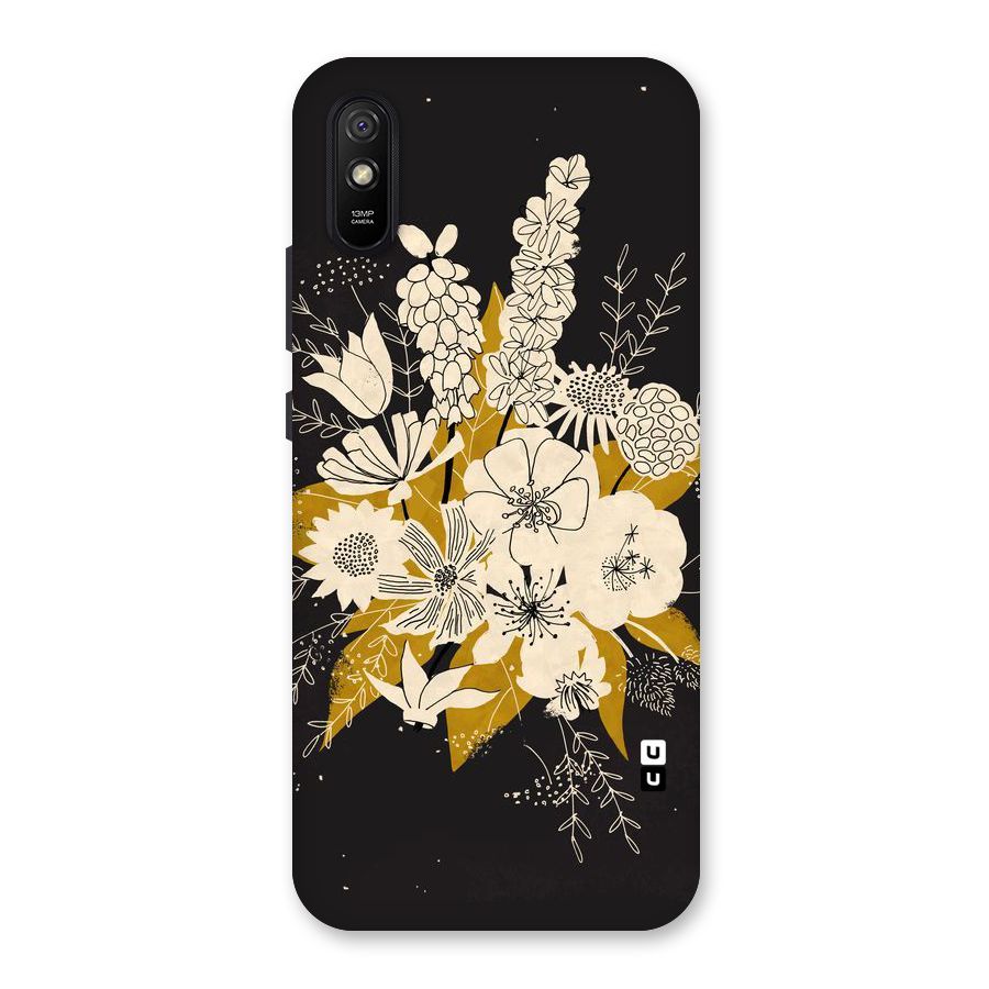 Flower Drawing Back Case for Redmi 9A