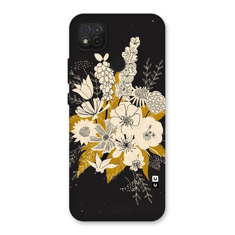 Flower Drawing Back Case for Redmi 9C